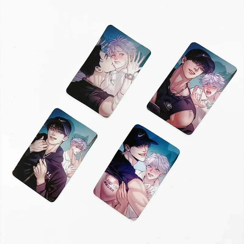 2-4PCS Korean Manhwa Lomo Cards Set Kang Dooshik Jin Jooha Korean BL Comic Couple Photo Cards Fans Decor Collection Gift — image 6
