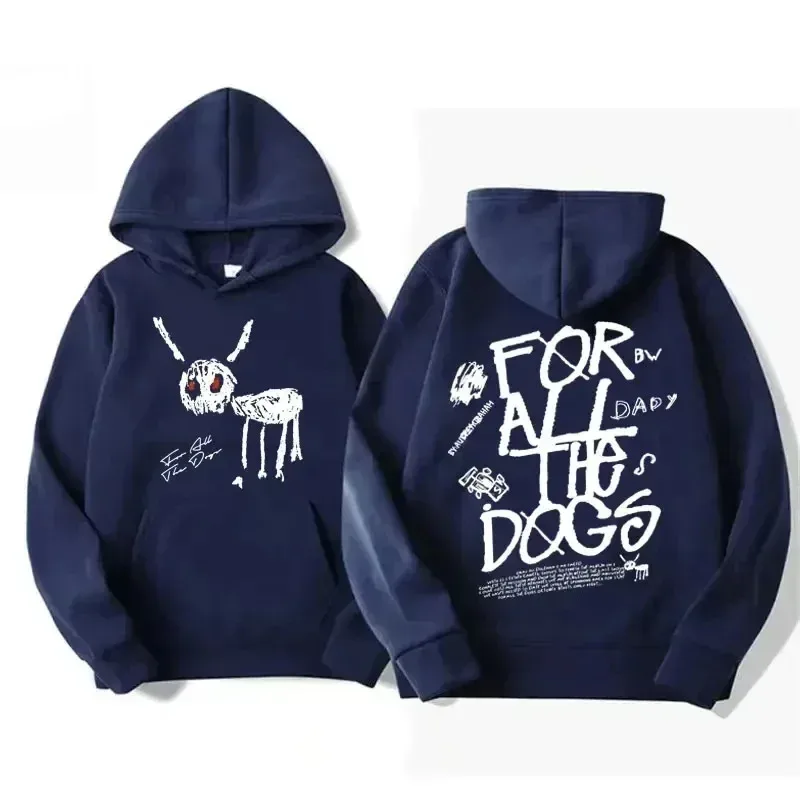 Men Women Fashion Hip Hop Pullovers Sweatshirt Vintage Streetwear Hoodie Rapper Drake New Album for All The Dogs Graphic Hoodies — image 13