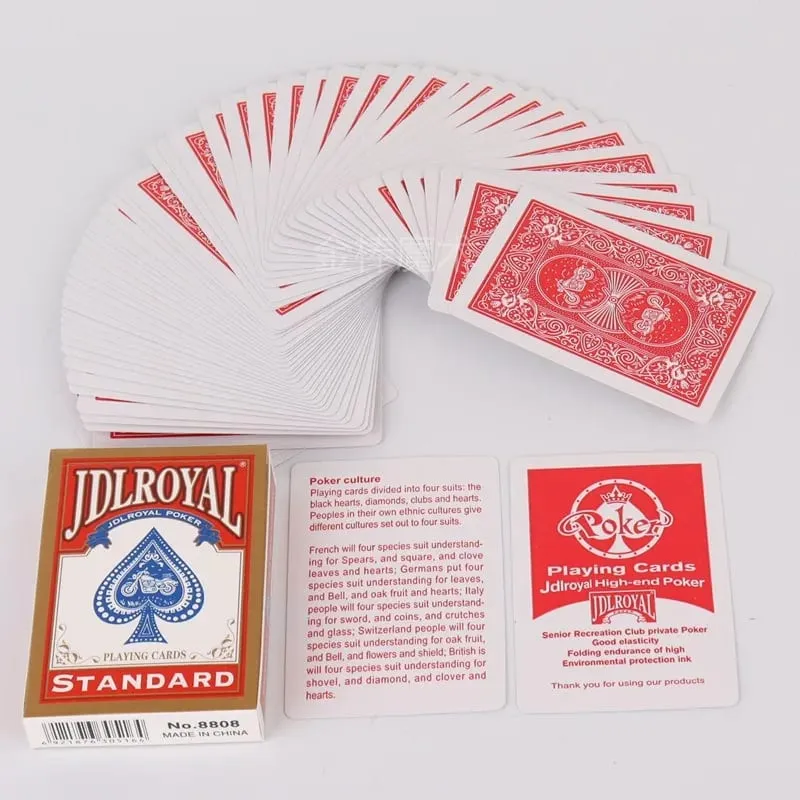 Standard Poker Playing Cards No.8808 Durable Smooth Shuffle Paper Card for Party Game Magic Trick Board Game — image 2