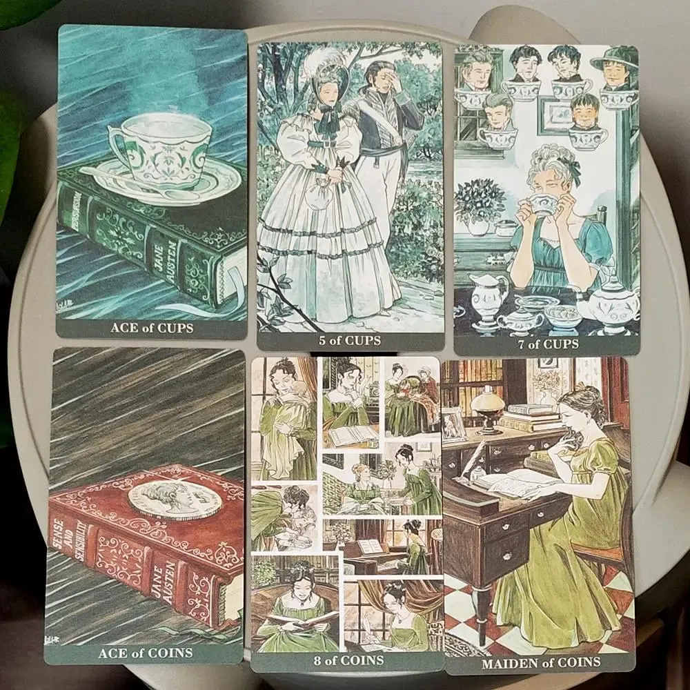 12*7cm Jane Austen Tarot in Rigid Box - A Regency Romance Divination Deck for Literature Lovers 78-Card Deck — image 5