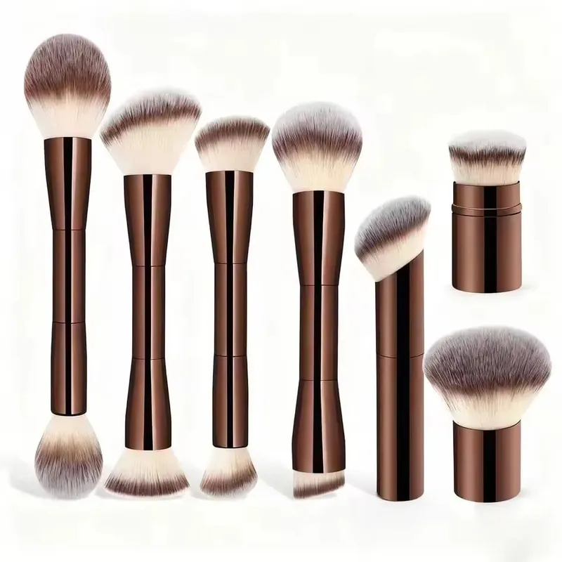 Professional Makeup Brush Double Head Foundation Powder Concealer Makeup Brush Soft Fiber Hair Cosmetic Beauty Tools — image 2