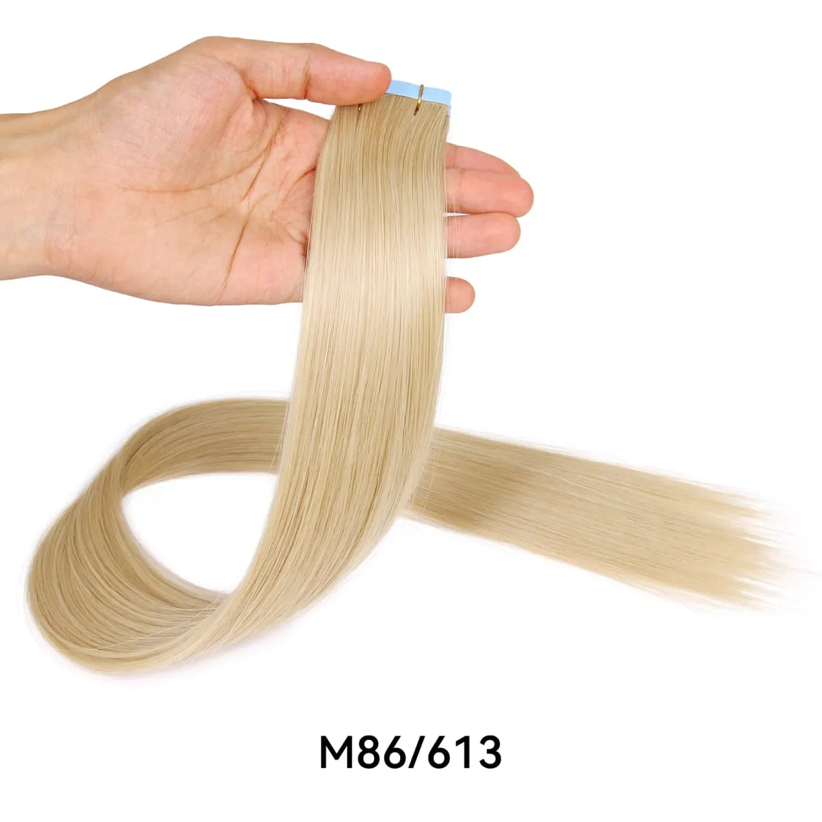 26Inch 10pcs Synthetic Tape In Straight Hair Extensions Seamless Invisible Adhesive Mixed Colord Tape In Hair Extensions For Eve — image 10