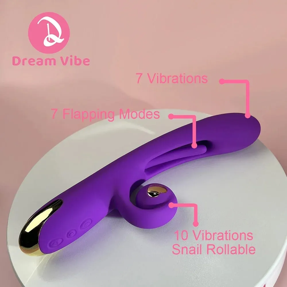 3 in 1 Snail Vibrator Flapping Tapping Tongue Flexiable Snail Penetration G Spot at Clitorial Sex Toy para sa Babae Pleasure 18+ Laruan — image 2