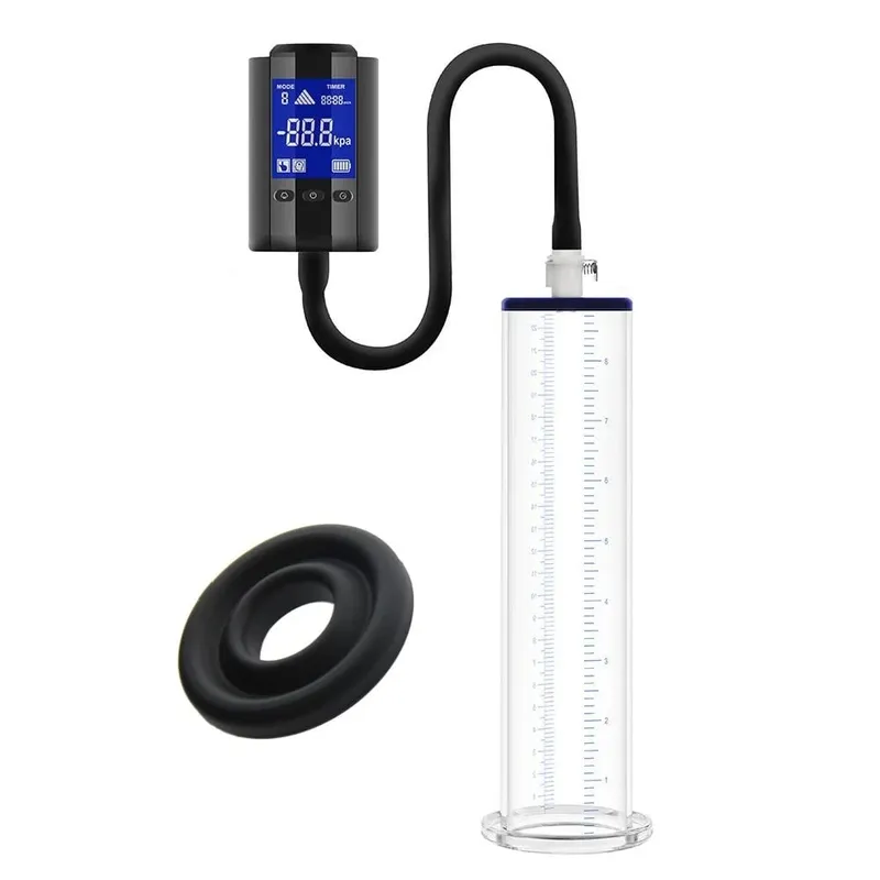 3 Polegada tubo inteligente bombas de sucção pênis ampliação treinamento otário vibradores masturbar copo máquina sexo silicone mangas extensor