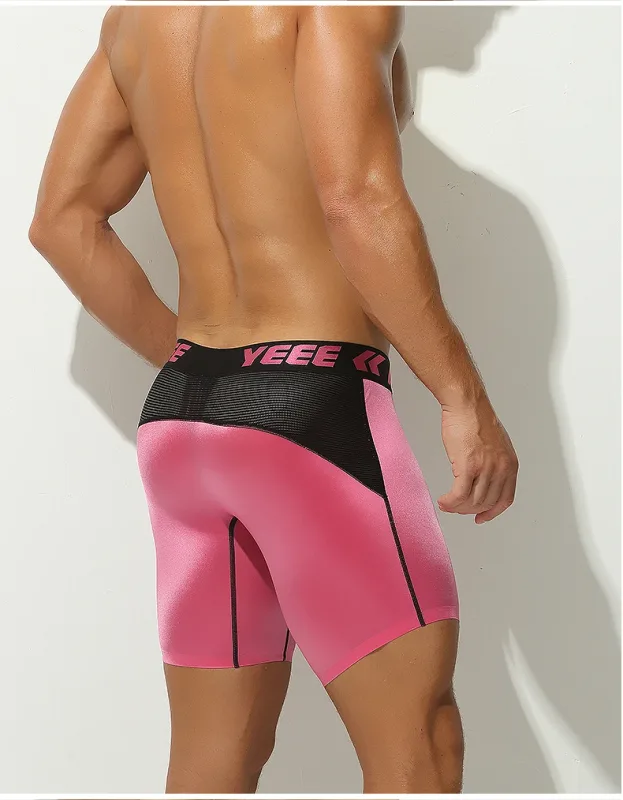 Panlalaking Kasuotang Panloob na Pagpahaba Ice Silk Sport Boxers Underpants Sexy Toy Mens Panties Running Loose Lingerie Big Size Boxer Shorts — image 20