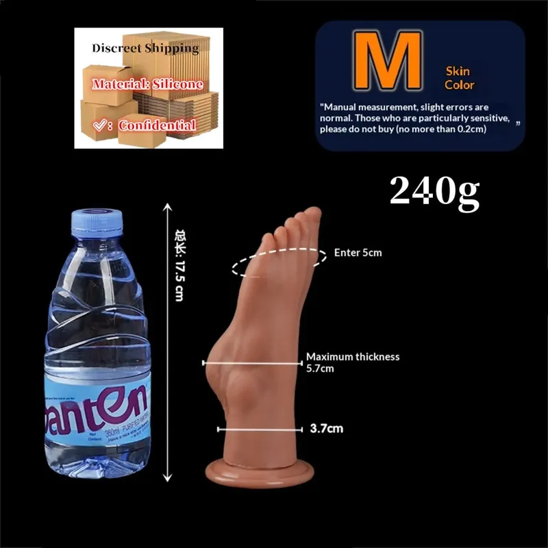 Feet Style Anal Plug Big Silicone Ass ButtPlug Deep Masturbator Dildo Dilator Stimulator Anal Dildo Adult Sex Toy For Women 성인용품 — image 8