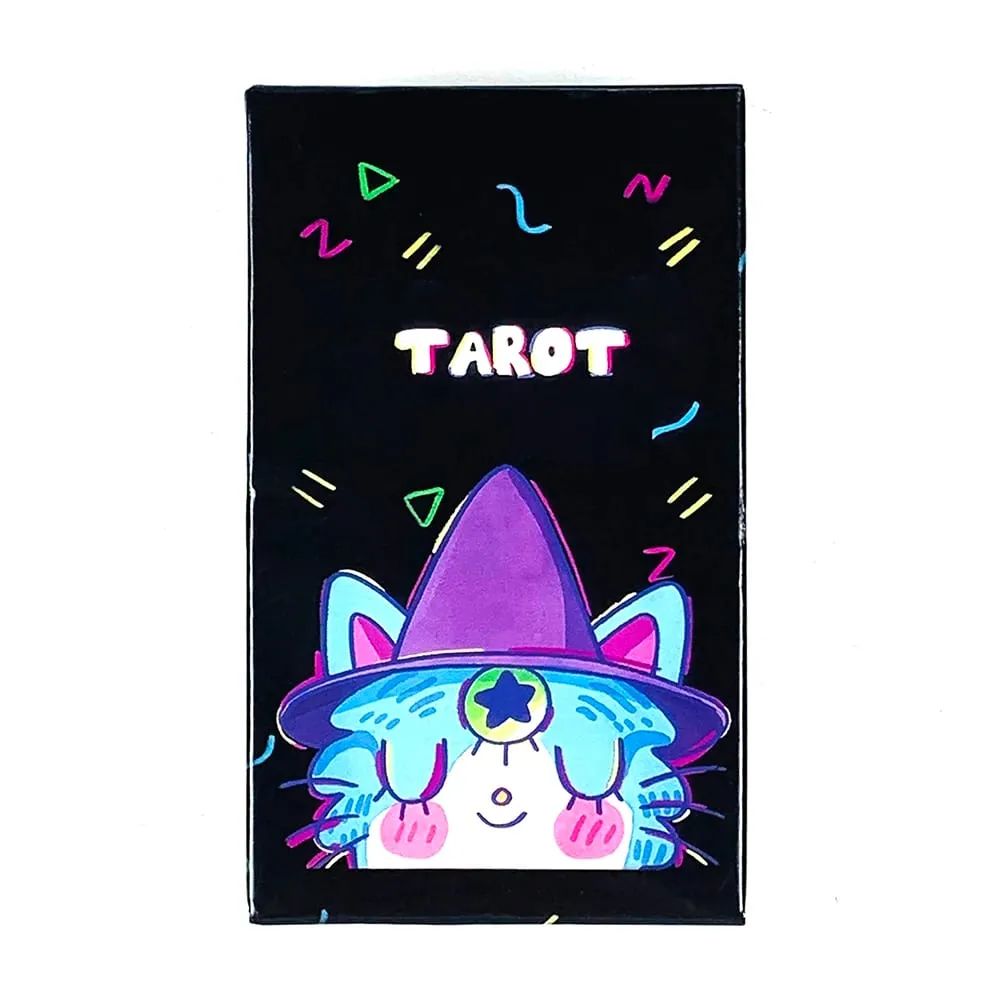 Cute Tarot Cards A 78PCS Oracles English Visions Divination Board Game Family Gathering Game Halloween and Christmas Gifts