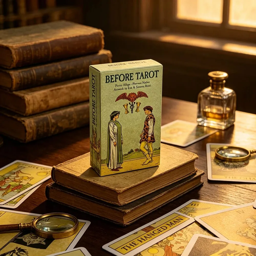 Before Tarot Deck 78 Tarot Cards English Visions Mysterious Divination Board Game Cards Game Spiritual Supplies for Tarot Lovers