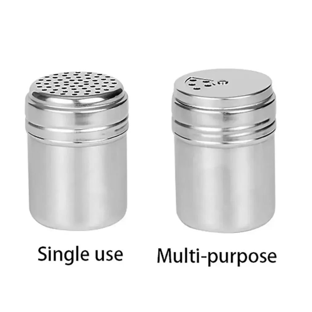 Multi-purpose Stainless Steel Seasoning Jar Salt Sugar Bottle Rotating Cover Spice Pepper Shaker Spice Jar Kitchen Gadgets — image 5