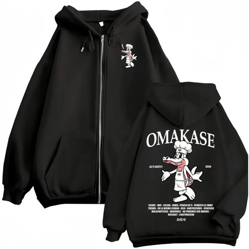 Omakase Alvaro Diaz Tour Zip Up Hoodies Men Women Harajuku Classic Retro Jacket Sweatshirt Coats Casual Bodywarmer Zipper Hoodie — image 1