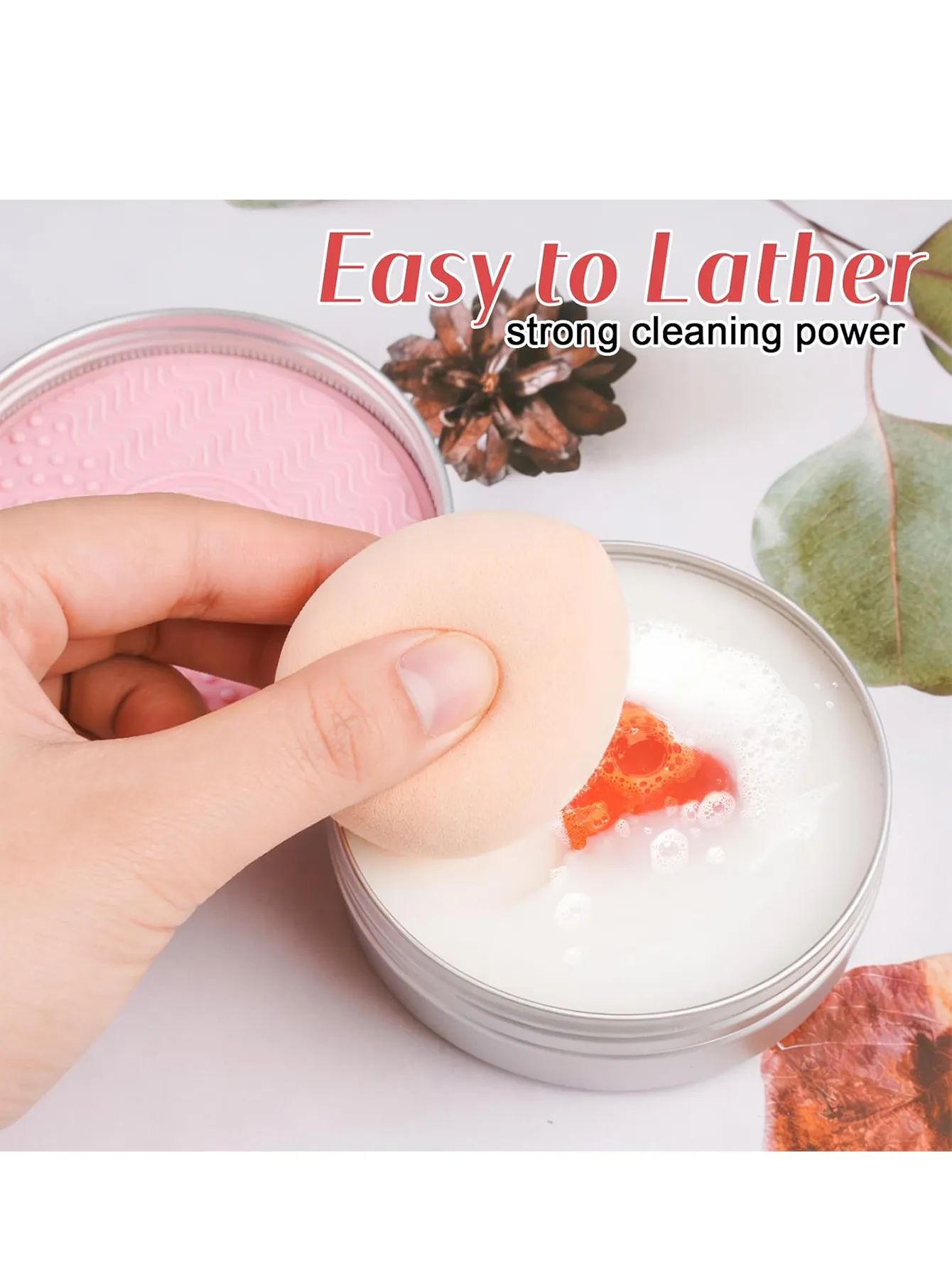 Portable Makeup Brush Cleaning Soap Natural Multipurpose Reusable Travel Cosmetic Cleaner Soap Deep Fast Effective Clean for Makeup Brushes Powder Puffs Various Beauty Washing Supplies — image 5
