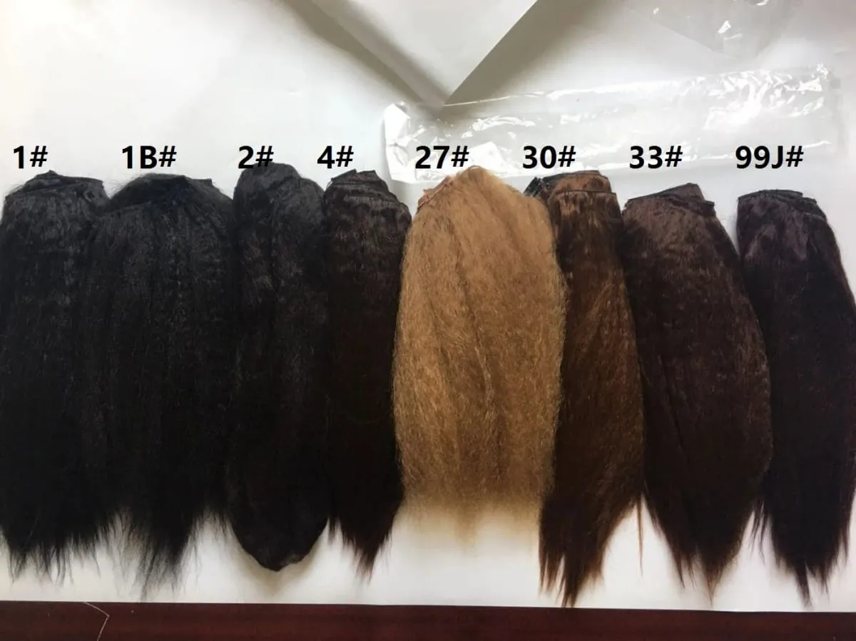 Blice Synthetic Clip In Hairpieces Kinky Straight Women Hair Accessories Heat Resistant Hair Extensions 5Pcs/set Deal — image 6