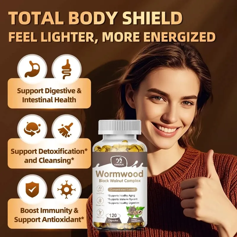 Premium Wormwood Cleanse Supplement with Black Walnut Clove & Quassia Supports Intestinal Health Detox & Digestive Balance — image 3