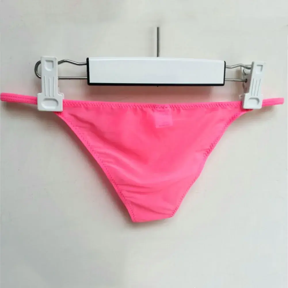 Men Solid Color Thin Soft Breathable Very Hot Lingerie Gay Sissy Pouch Underwear Solid Underpants Panties Briefs Men's Clothing — image 10