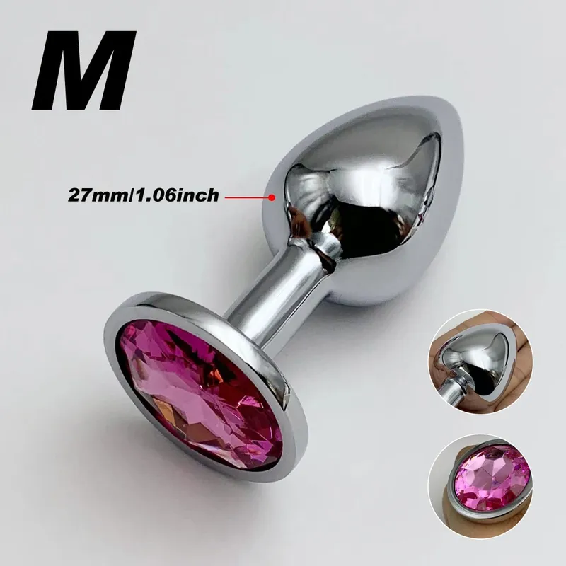 Anal plugs size 5 options metal butt plugs anal stimulation sex toys Prostate massage beginner to expert G-spot massage — image 9