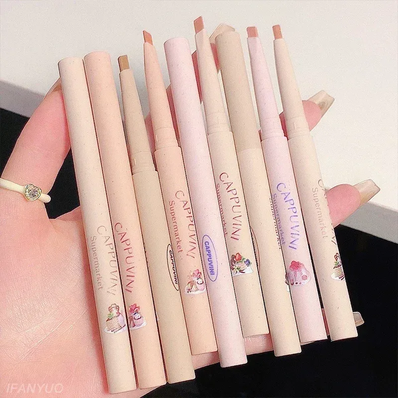 Velvet Matte Nude Pink Lipstick Pencil Outline Lip Lipliner Crayon Waterproof Long-lasting Color Lip Liner Smooth Natural Makeup — image 7