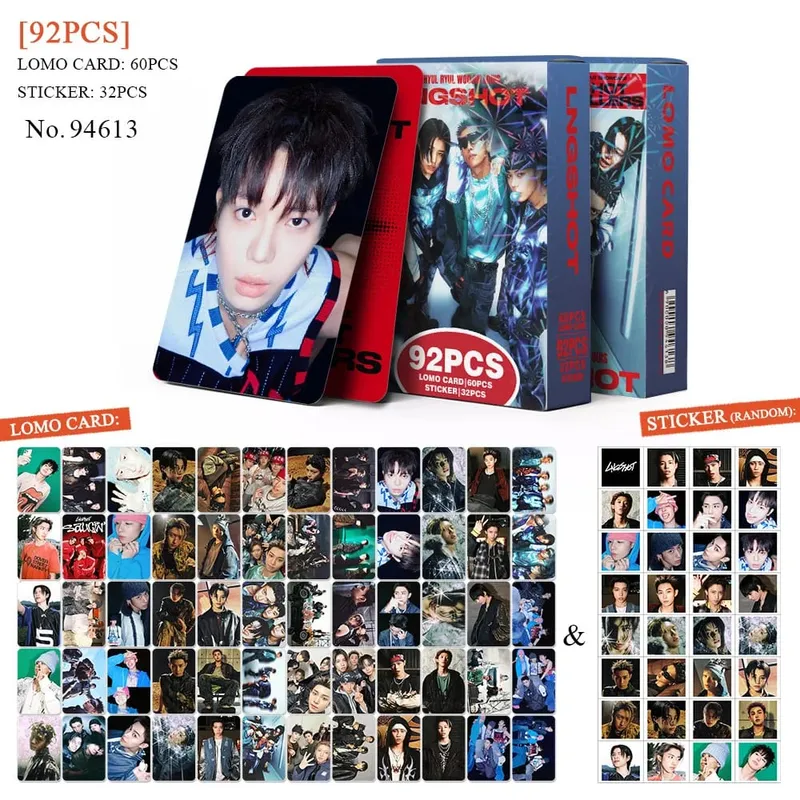 60pcs New Album LNGSHOT SHOT CALLERS Photocards Stickers Kpop Merch Lomo Cards Set Fans Collection Cards Gifts — image 9