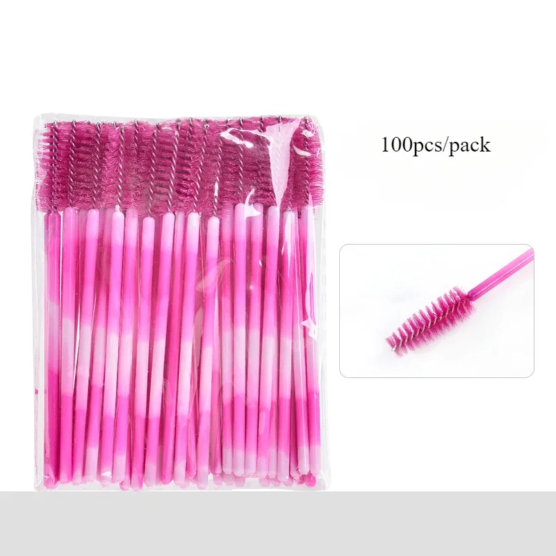 100PCS Eyelash Brush One-Off Disposable Eyelash Mascara Brushes Mascara Wands Disposable Lip Applicators liner Brushes Women — image 8