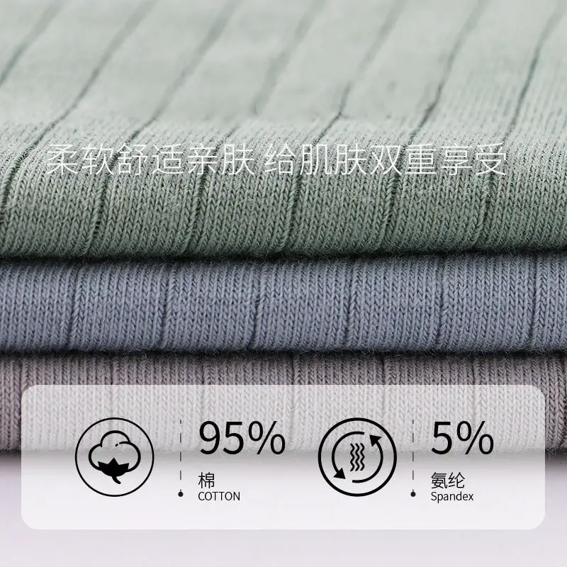 7 pçs/lote roupa interior de algodão masculino boxer shorts puro algodão respirável meados de cintura alta elasticidade sexy macio shorts masculinos L-4XL — image 3