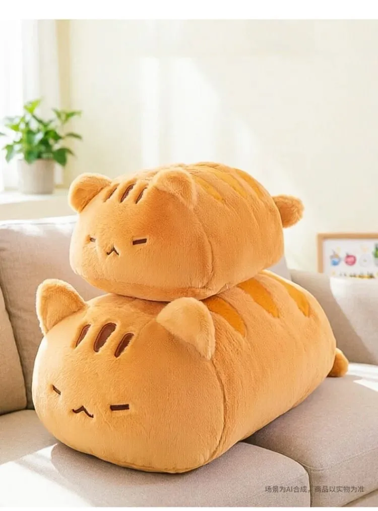 55/90cm Soft Cute Lying Cat Plush Pillow Nap Lumbar Back Support For Women Office Home Bedroom Sleeping Comfort Plush Cat Doll — image 9