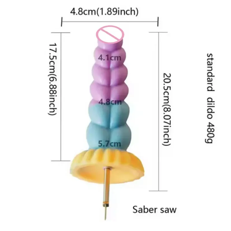 Sabre sticksåg fram- och återgående såg Stor silikondildos fram- och återgående såg 3XLR VAC-U-LOCK Adapter Tillbehör Sexmaskin