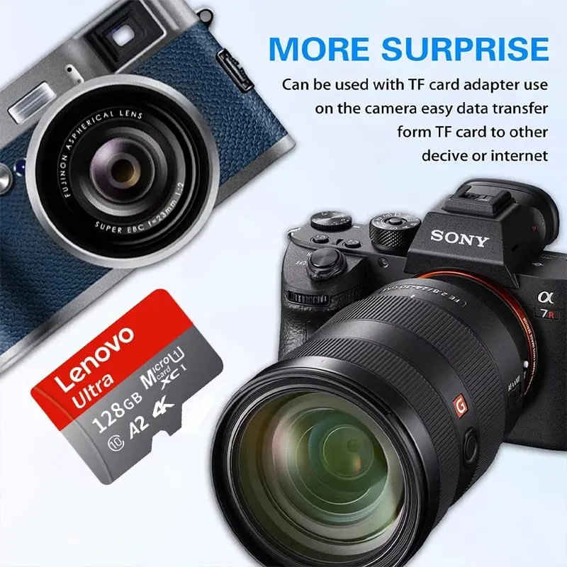 Lenovo High Speed Micro SD Memory Card 512GB 4K Full HD Video Compatible with Phone GoPro Action Camera 64GB 128GB 256GB — image 5