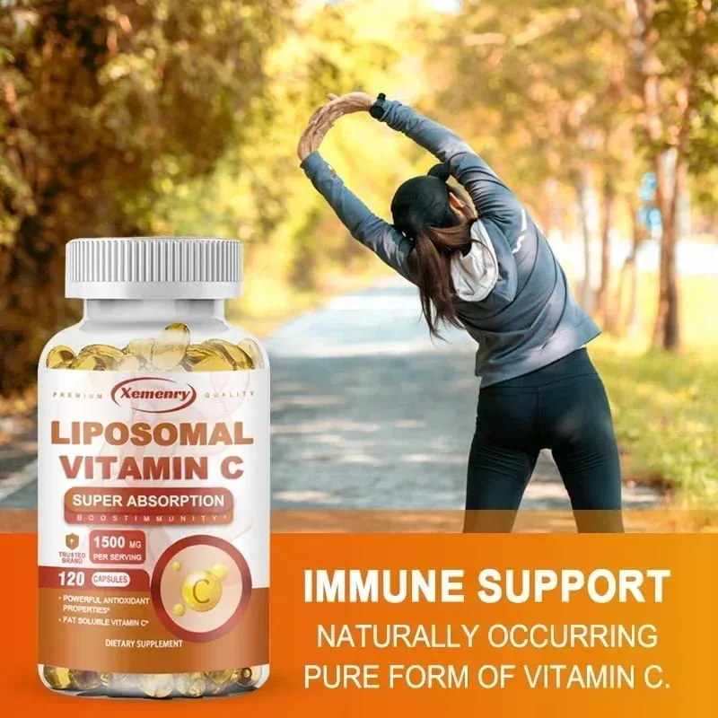 Liposomal Vitamin C Capsules - Powerful Antioxidant Promotes Collagen Production Skin Glow Supports Heart Immune Health — image 5