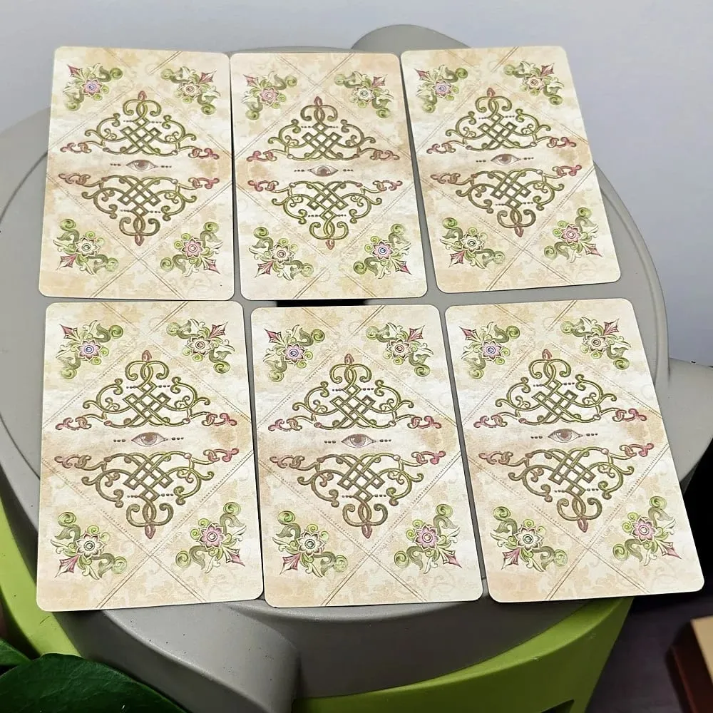Eski Stil Tarot Güverte Çift Taraflı Kabartmalı 79 Adet Vintage Çizimler Sert Kutuda Paketlenmiş Net Sembolizmi Vurgulayın 12*7cm — image 4