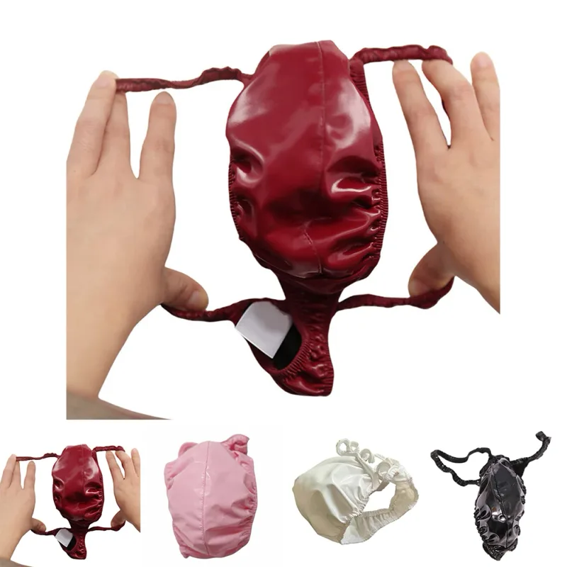 Sexy Men PVC Shiny U Convex Pouch Briefs Low-Rise G-string Latex Oil Gloosy Sexy Thong Carapace U Bulge Underwear — image 17