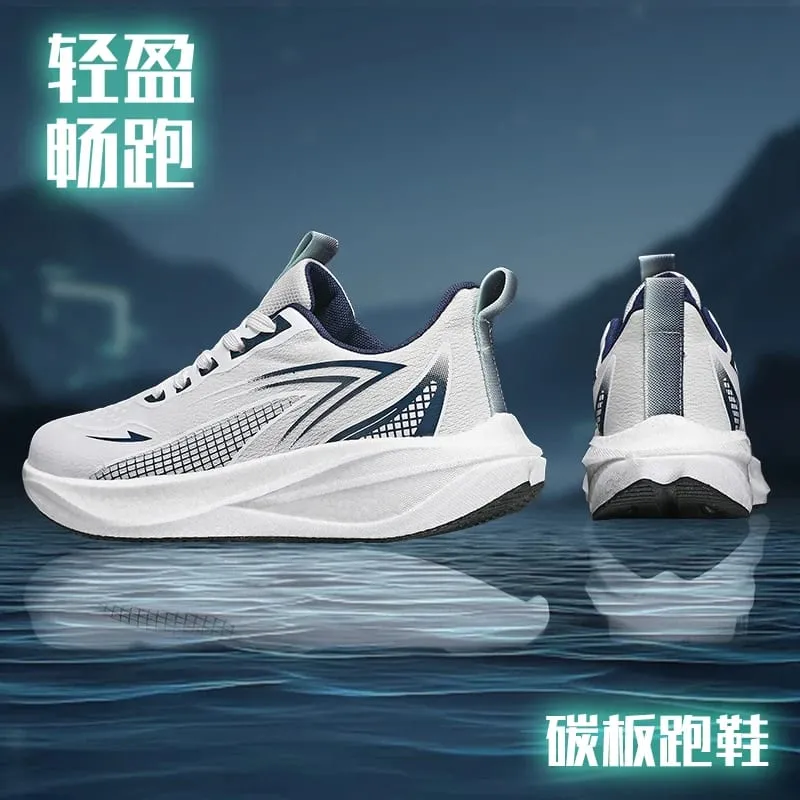 Men Sports Speciality Running Shoes Carbon Board Marathon Breathable Lightweight Women's Comfortable Athletic Nonskid Sneakers — image 5
