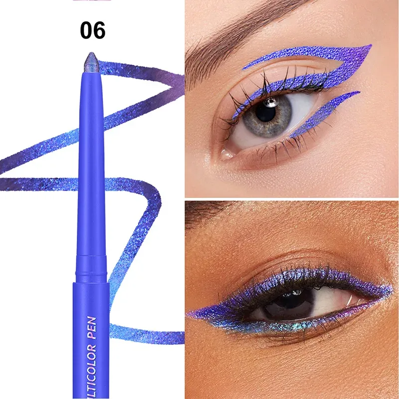 Color-changing Eyeshadow Stick Multi Chrome Eyeliner Waterproof Long Last Smooth Cream Gel Liner Eye Makeup Glitter Eye Shadow — image 12