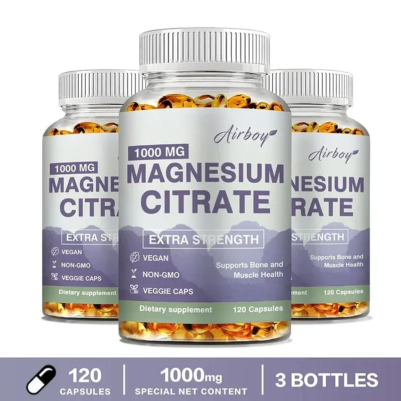 Citrato de Magnésio - Suplemento para Relaxamento do Estresse Osso Sono Coração Saúde Nervo Músculo e Metabolismo — image 8