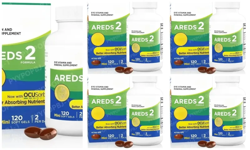 2 Eye Vitamin and Mineral Supplement with OCUSorb Lutein and Zeaxanthin 120 Capusus