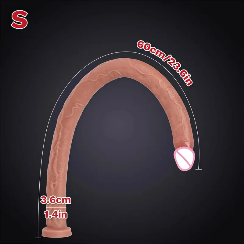 16.73 Inch Flesh Extra Long Dildo Women Realistic Sex Toys Soft Silicone Huge Dildo Strong Suction Cup Large Dildo for Women/Men