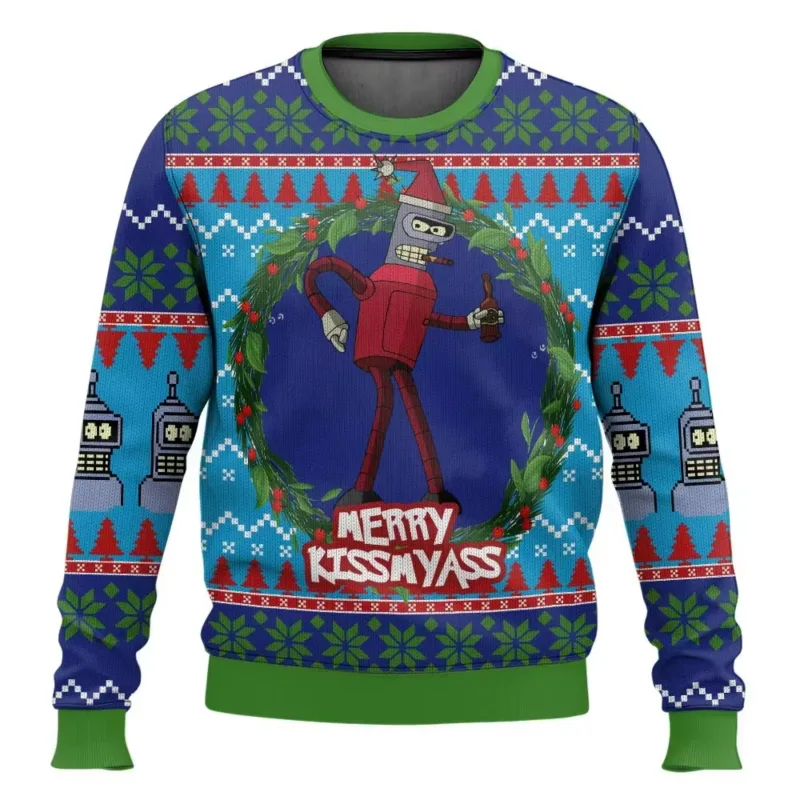 Bagong 2026 Maligayang Pasko Santa Claus 3D Printed Christmas Sweater Holiday Maligayang Pasko Autumn Round Neck Pullover Sweatshirt — image 3