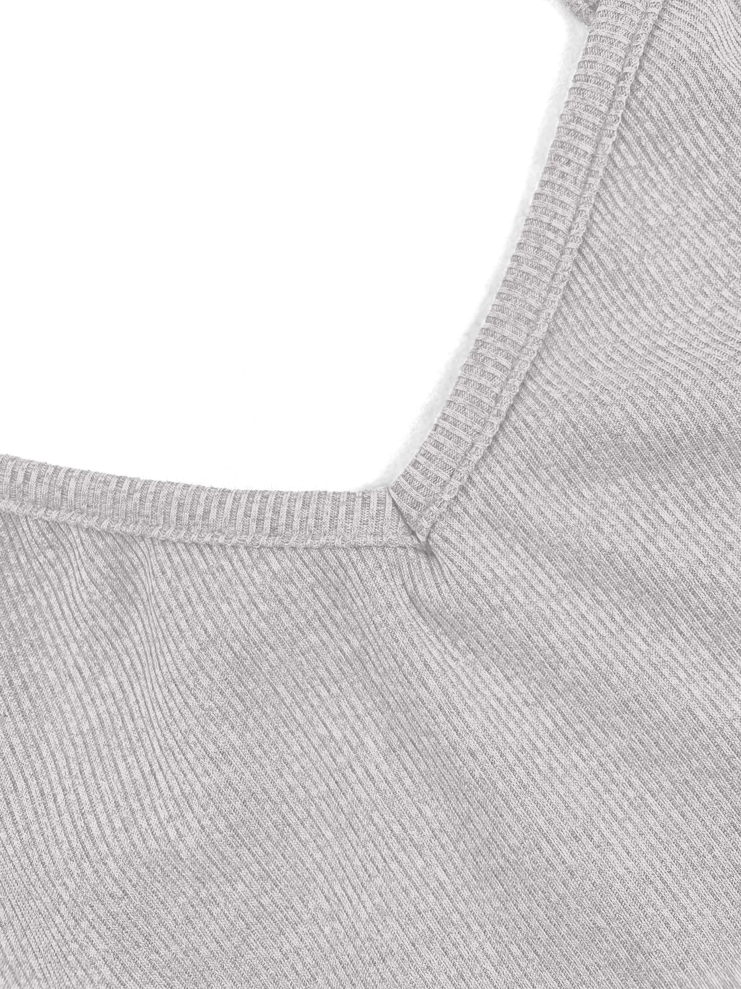2026 New Ribbed Knit Crop Top Sleeveless Low Cut Cami Bodycon Slim Fit Basic Vest for Streetwear & Vacation — image 6