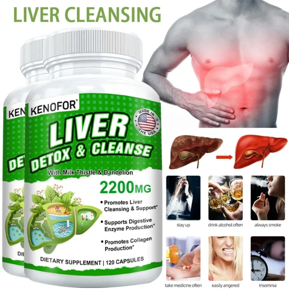 Milk Thistle with Dandelion Root-Silymarin-Antioxidant Liver & Kidney Health Support Supplement - Vegan Non-GMO Gluten Free — image 1