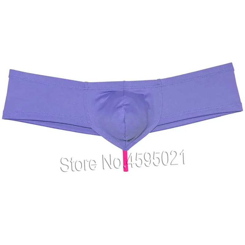 Men's Sexy Low Rise Mini Briefs Panties Solid String Crotch Brazilian Bikini Underwear Solid Enhance Pouch Boxer Briefs for Men — image 20