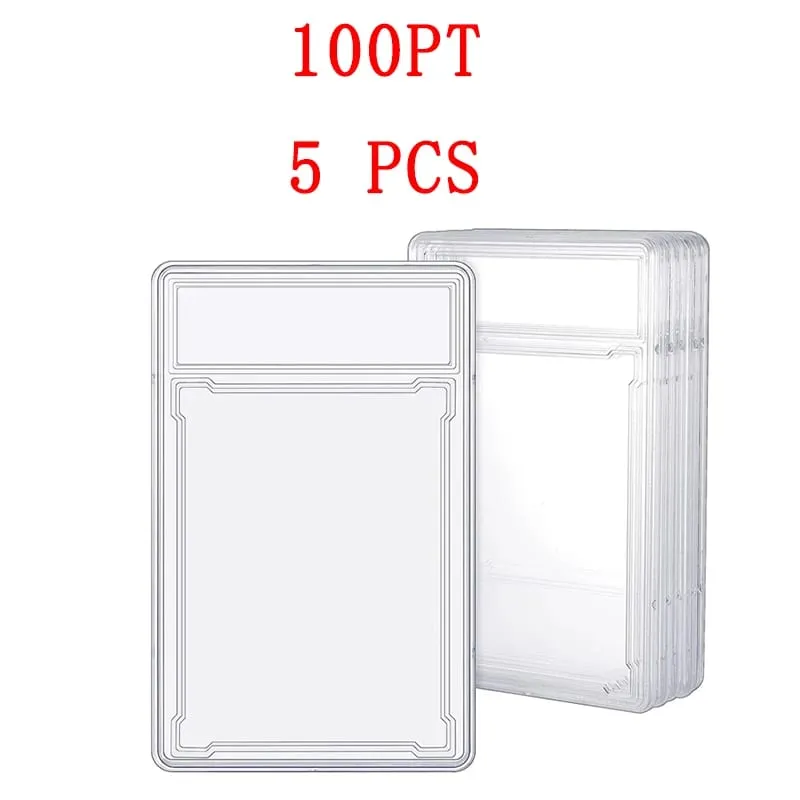 35/55/75/100PT Trading Cards Slab Label Grade Baseball Star Card Sleeves Protector Acrylic Hard Plastic Game Grade PTCG Gift Toy — image 11