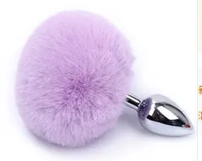 Metal Plush Rabbit Tail Anal Plugs Prostate Massager Butt Plug Rabbit Ear BDSM Cosplay Erotic Sex Toys for Women Adults Sex Game — image 12