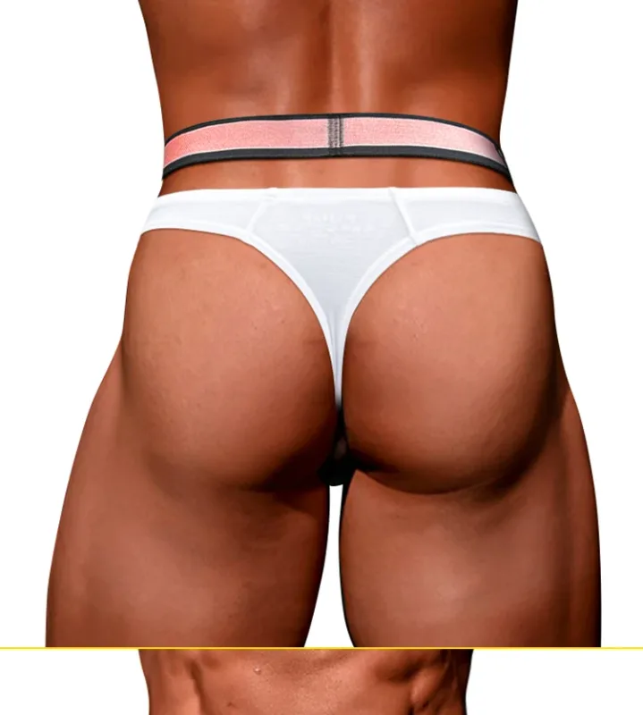 Trendy Little Triangle Masculino Juventude Cintura Baixa Ajuste Fechado Hip Lift Elástico Rosa Gradiente Com Decote Em V Pendurado — image 21