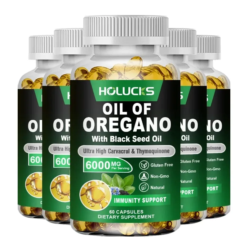 Pure Oil of Oregano Supplement for Sinus Relief Allergies & Healthy Immune Response Respiratory & Gut Health GMP Certified — image 9
