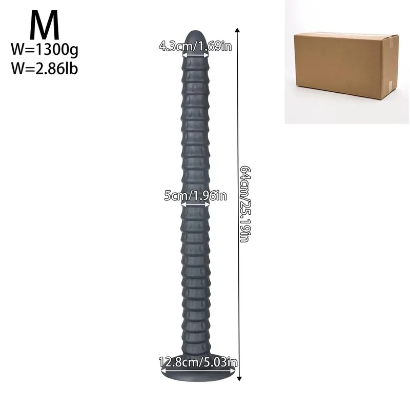 Silicone Soft Big Long Butt Plug Huge Long Anal Plug Dilator Prostate Massager Sex Toy Huge Anal Butt Training For Women Men Gay — image 9
