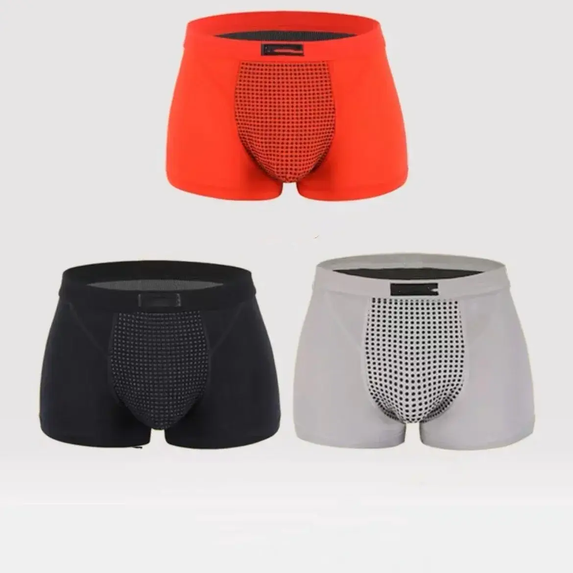 3PC Men's Magnetic Therapy Underwear Upgraded 22 Magnets Boxer Briefs L-6XL Anti-Pain Health Underwear Brazilian Breathable Men — image 4