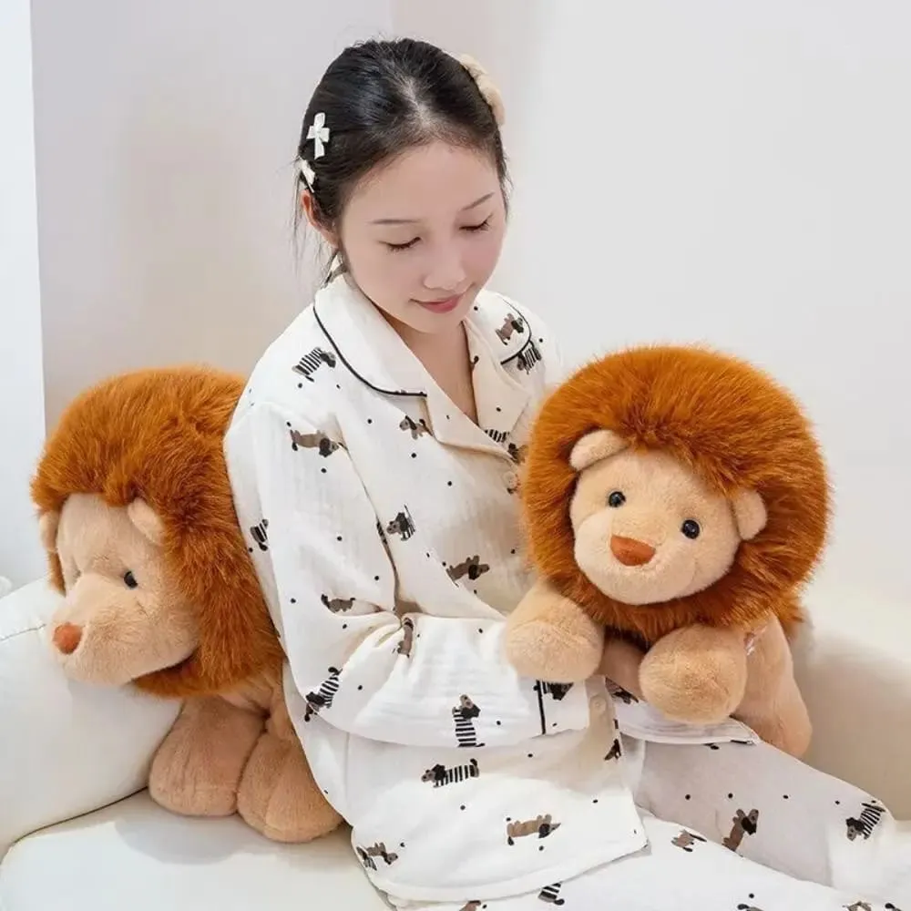 New Design Soft Lion Stuffed Animal Plush Pillow Cute 15.8inch Stuffed Animals Plush Emotional Support Plush Pillow — image 3