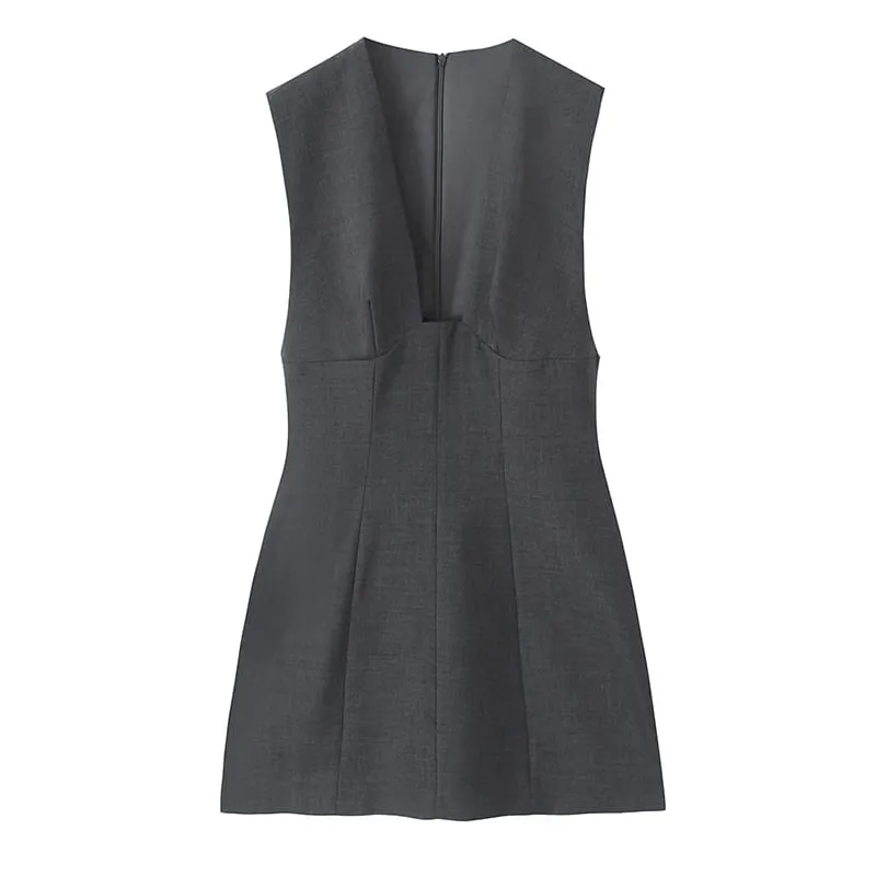 Dress Summer Women's 2026 New Fashion Striped Slim V-neck Mini Short Party Dress Women's Youth Street Holiday Summer Dresses — image 6