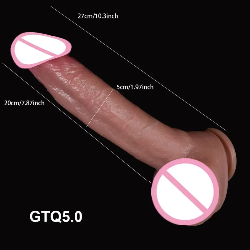 Ruddy Glans Dik Yapay Penis Yumuşak Cilt Büyük Penis Ucuz Kadın Masturbator Yetişkin Strapon Vantuz Anal Seks Oyuncakları Kadınlar için Masaj — image 8