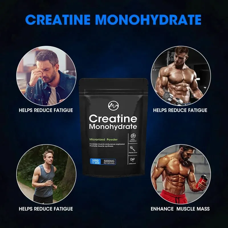 Minch Creatine Monohydrate Sports Supplements Increases Muscle Mass Boosts Exercise Performance Helps Alleviate Fatigue — image 5