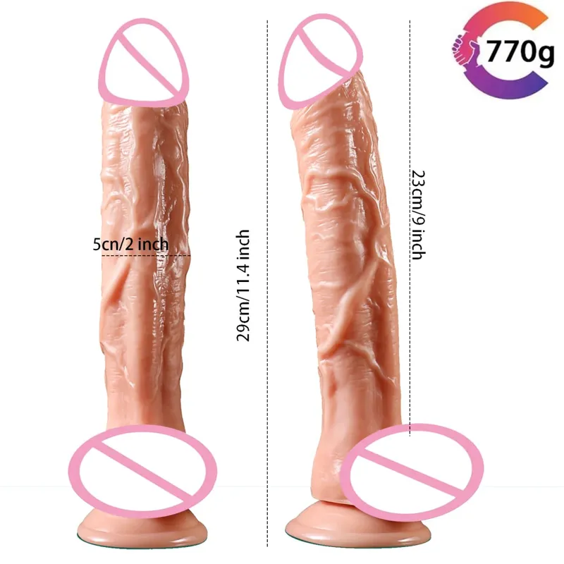 Makatotohanang G-Spot Dildo na may Suction Cup Mahabang Penis Anal Dildos Mga Matanda na Mga Laruan sa Pagtatalik para sa Babae Lalaki Gay Strapon Dick Vagina Stimulator — image 5