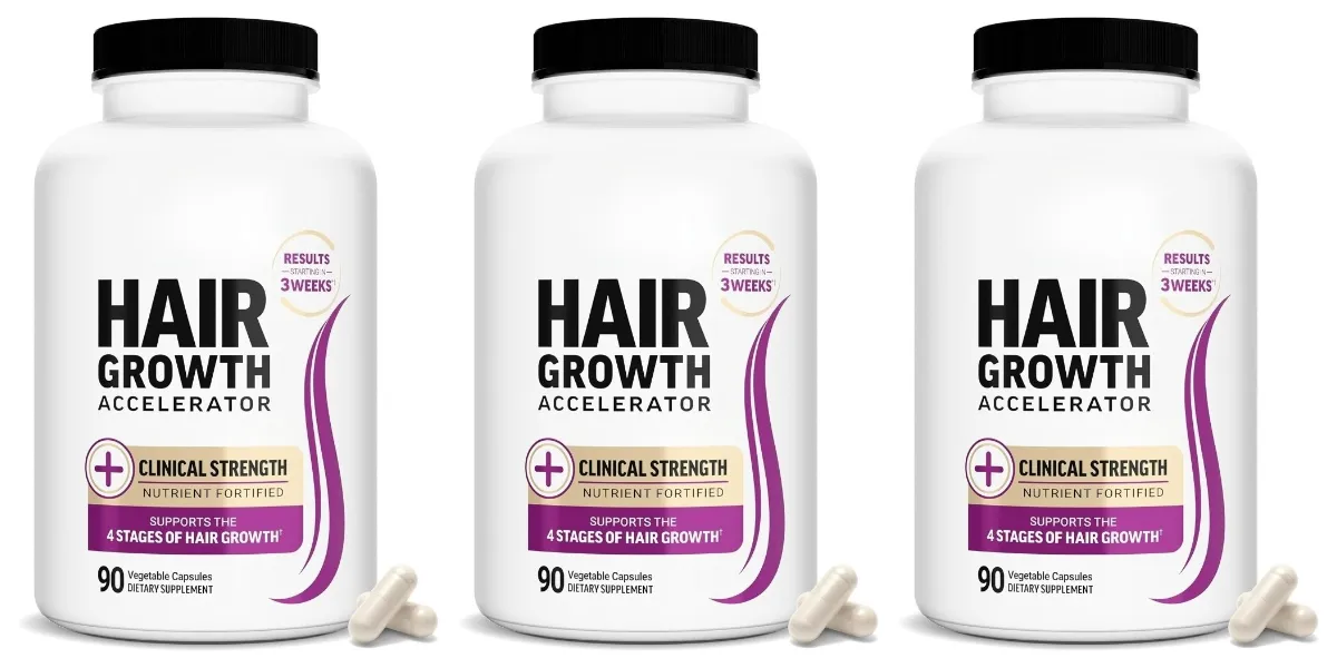 Hair Growth Accelerator Capsules with Biotin Saw Palmetto & Collagen for Thicker Fuller Hair Support Adults 90 Capsules — image 9
